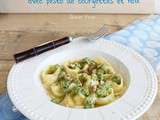 Tortellonis de speck avec pesto de courgettes et noix