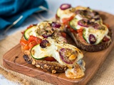 Bruschetta minute aux courgettes et au chèvre