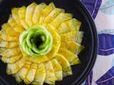 Carpaccio de fruits et sirop pomme-chaï (sans sucre ajouté)