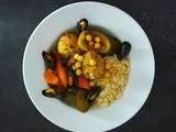 Couscous de la mer super light aux boulettes de poisson et moules