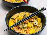 Curry massaman aux crevettes