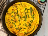 Frittata aux poivrons et piment d’Espelette