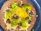 Galette de sarrasin aux brocolis et aux champignons