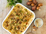 Gratin de topinambours et champignons façon dauphinois