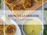 Menu de la semaine du 11 au 15 octobre