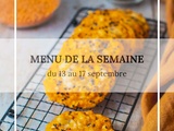 Menu de la semaine du 13 au 17 septembre