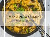 Menu de la semaine du 14 au 18 février