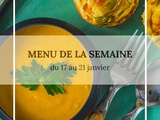 Menu de la semaine du 17 au 21 janvier