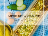 Menu de la semaine du 19 au 23 juillet