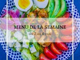 Menu de la semaine du 2 au 6 mai