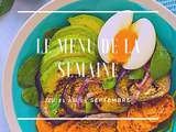 Menu de la semaine du 21 au 25 septembre