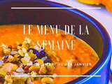 Menu de la semaine du 28 décembre au 1er janvier