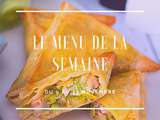 Menu de la semaine du 9 au 13 novembre