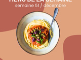 Menu semaine 51 / décembre