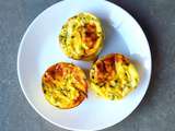 Mini-flans à l’asperge, oignon doux des Cévennes et ciboulette