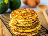 Pancakes à la courgette et au comté