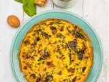 Quiche dinde-épinards-curry