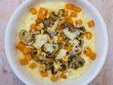 Risotto butternut, champignons et noix