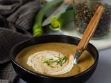 Soupe de lentilles, poireaux et carottes