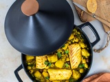 Tajine de poisson aux légumes de printemps