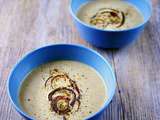 Velouté de champignons et oignons rouges aux saveurs libanaises