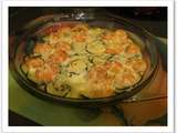 Gratin de crevettes aux courgettes