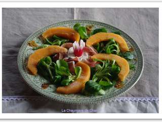 Salade de melon et jambon revisitee