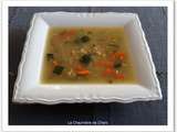 Soupe de lentilles corail et legumes