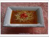 Soupe de tomate, carotte et courgette