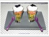 Verrine d'avocat et saumon fume