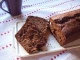 Cake au chocolat au lait, noix et grué de cacao