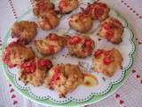 Chouquettes aux pralines roses