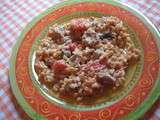 Coquillettes comme un risotto tomates et thon