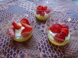 Coupes au skyr, lemon curd et fruits