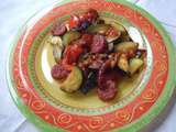 Courgettes à la tomate et au chorizo