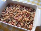 Crumble de reines-claudes aux pralines