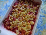 Crumble fraises/poires