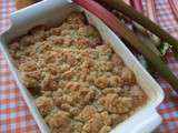 Crumble rhubarbe/ pommes