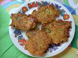 Galettes de courgettes et lentilles corail