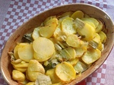 Gratin de pommes de terre et poireau