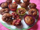 Muffins aux oranges et aux fruits rouges