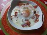 Oeufs cocotte au jambon