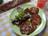 Petites crêpes au mascarponne et à la farine de pois chiches