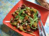 Poêlée de pommes de terre, champignons et ornithogales