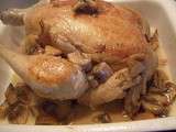 Poulet aux champignons