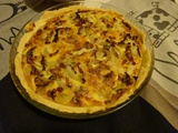 Quiche aux endives, lardons et roquefort