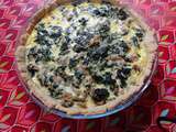 Quiche aux épinards, thon et Boursin