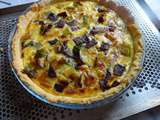 Quiche aux poireaux et magret fumé