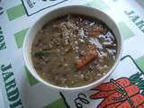 Soupe au chou et aux lentilles, mais pas seulement