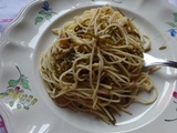 Spaghettis aux anchois et salicorne ( inspiration Ottolenghi )